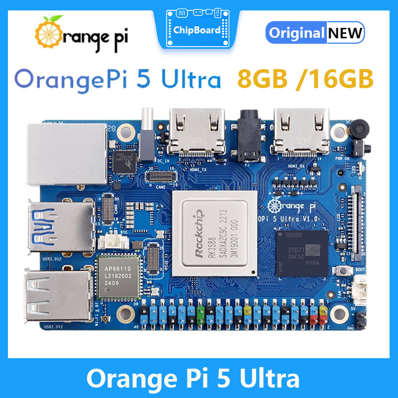 Radxa Rock 5B 16Gb - Orange Pi 5 Ultra-Carte Rockchip RK3588,